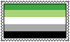 Aromantic Flag Stamp